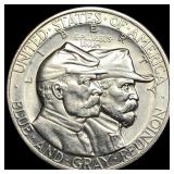 1936 Silver Gettysburg Half Dollar CLOSELY  UNCIR