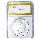 1923 Silver Peace Dollar PGA MS65
