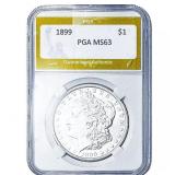 1899 Morgan Silver Dollar PGA MS63