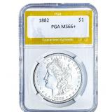 1882 Morgan Silver Dollar PGA MS66+