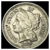 1869 Nickel Three-Cent Piece UNCIRCULATED
