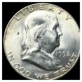 1952-S Silver Franklin Half Dollar CHOICE BU