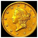 1852 Gold $1 Liberty Head Type 1 CHOICE AU