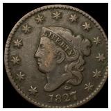 1827 Coronet Head Large Cent LIGHTLY  CIRCULATED