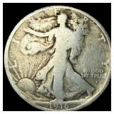 1916 Walking Liberty Half Dollar NEARLY UNCIRCULAT