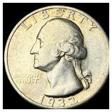 1932-S Silver Washington Quarter CLOSELY UNCIRCULA
