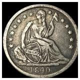 1840 Seated Liberty Half Dime NEARLY UNCIRCULATED