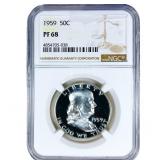 1959 Franklin Half Dollar NGC PF68