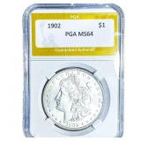 1902 Morgan Silver Dollar PGA MS64