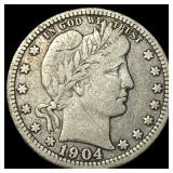 1904-O Barber Quarter LIGHTLY CIRCULATED
