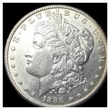 1888-S Silver Morgan Dollar CHOICE AU