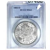 1884-O Morgan Silver Dollar PCGS MS63