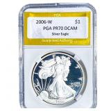 2006-W Silver Eagle PGA PR70 DCAM