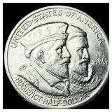 1924 Silver Huguenot-Walloon Half Dollar UNCIRCULA