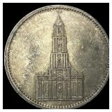 1935A Germany Silver 5 Reichsmark