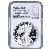 2020-W Silver Eagle NGC PF69 Ultra Cameo