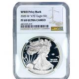 2020-W Silver Eagle NGC PF69 Ultra Cameo