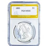 1883 Morgan Silver Dollar PGA MS66