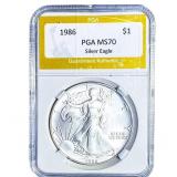 1986 Silver Eagle PGA MS70