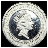 2021 St. Helena 1/10oz Platinum Coin CHOICE  PROO