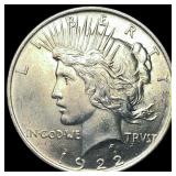 1922 Silver Peace Dollar CHOICE BU