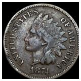 1874 Indian Head Cent LIGHTLY CIRCULATED