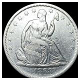 1868-S Silver Seated Liberty Half Dollar  NEARLY