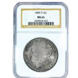 1885-O Morgan Silver Dollar NGC MS65
