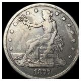 1877 Silver Trade Dollar LIGHTLY CIRCULATED