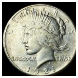 1921 Silver Peace Dollar NEARLY UNCIRCULATED