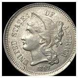 1867 Nickel Three-Cent Piece UNCIRCULATED