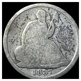 1837 Seated Liberty Half Dime NICELY  CIRCULATED