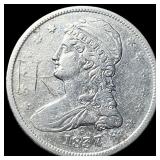 1837 Capped Bust Half Dollar NEARLY  UNCIRCULATED