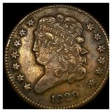 1829 Classic Head Half Cent ABOUT  UNCIRCULATED