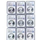 [10 Coins] 2022-W Silver Eagle NGC PF70 Ultra Came