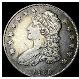 1835 Capped Bust Half Dollar NEARLY UNCIRCULATED