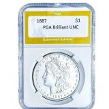 1887 Morgan Silver Dollar PGA Brilliant UNC