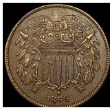 1865 Two-Cent Piece CLOSELY UNCIRCULATED