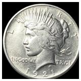 1921 Silver Peace Dollar CLOSELY UNCIRCULATED