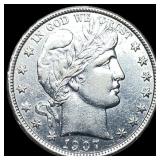 1907-D Silver Barber Half Dollar CLOSELY  UNCIRCU