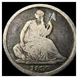 1837 Silver Seated Liberty Half Dime NICELY  CIRC