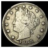 1888 Liberty Head Nickel ABOUT UNCIRCULATED