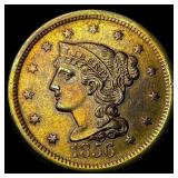 1856 Braided Hair Large Cent CHOICE AU