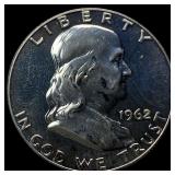 1962 Franklin Silver Half Dollar CHOICE PROOF