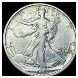 1917-D Silver Walking Liberty Half Dollar LIGHTLY