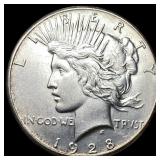1928 Silver Peace Dollar UNCIRCULATED