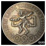 1968Mo Mexico Silver Silver 25 Pesos Olympics
