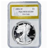2001-W Silver Eagle PGA PR70 DCAM