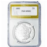 1882 Morgan Silver Dollar PGA MS66