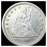 1861 Seated Liberty Quarter CLOSELY  UNCIRCULATED